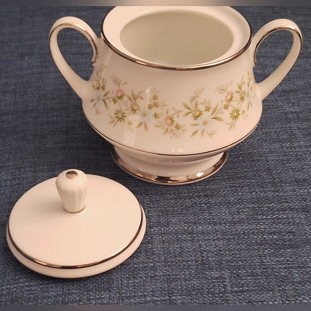 NORITAKE, Savannah Platinum Rim |  Serving Platters & Bowls and Sugar Bo…